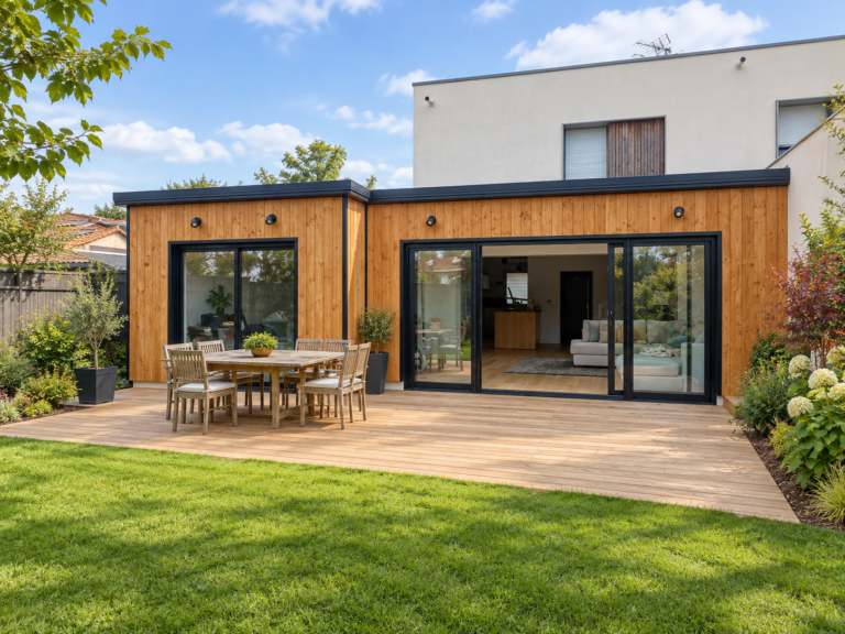 Extension de maison bois à Mérignies